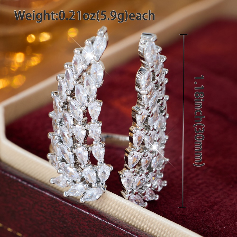 Women's Open Zirconia Exaggerated Ring Inspired by Wings